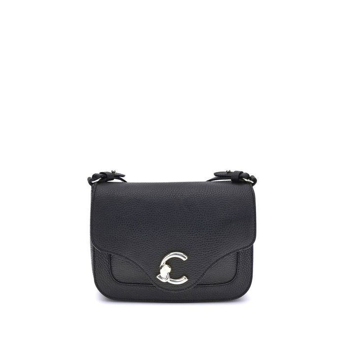 Coccinelle Black Calf Leather Bos Taurus Shoulder Bag