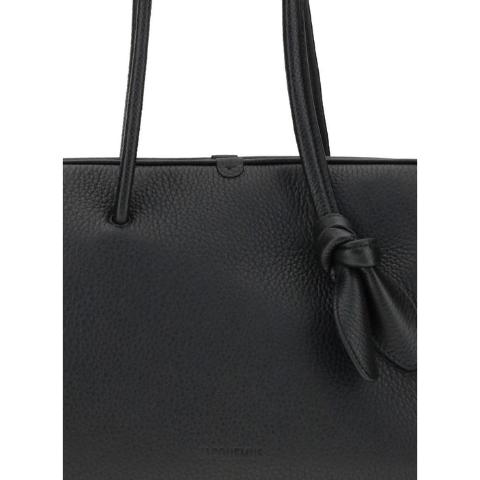 Jacquemus Black Calf Leather Bos Taurus Handbag