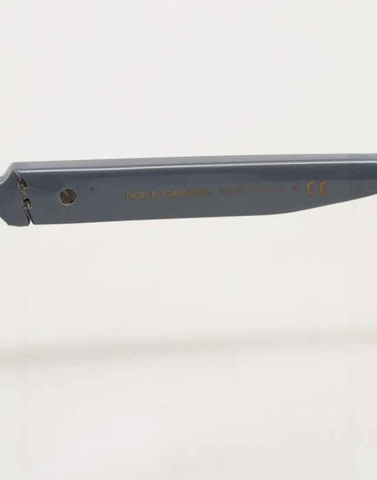 Dolce & Gabbana Blue Acetate Aviator Shades Eyewear Sunglasses