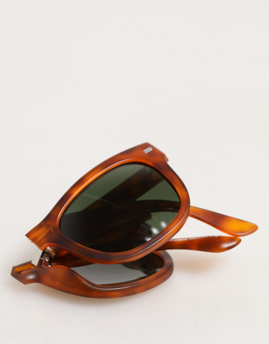 Dolce & Gabbana DG6089 Havana Full Rim Round Lenses Foldable Sunglasses