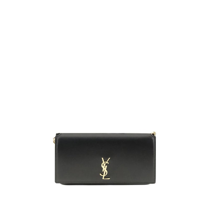 Saint Laurent Black Calf Leather Bos Taurus Shoulder Bag