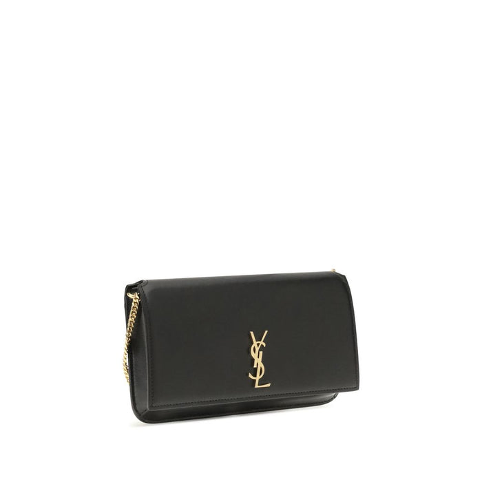 Saint Laurent Black Calf Leather Bos Taurus Shoulder Bag
