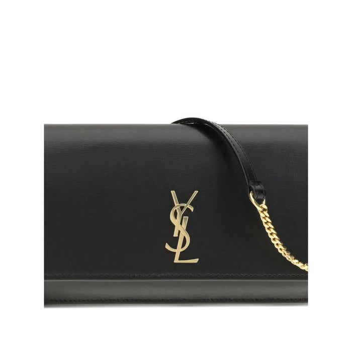 Saint Laurent Black Calf Leather Bos Taurus Shoulder Bag