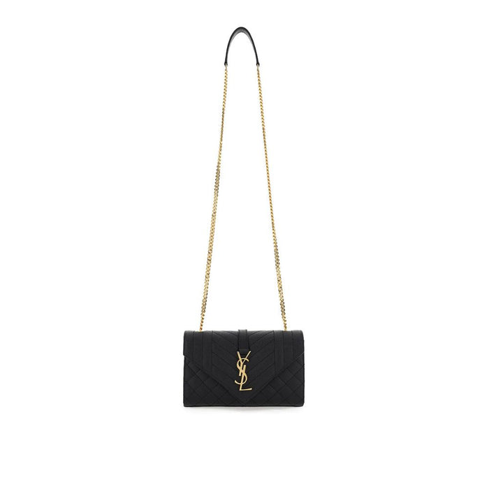 Saint Laurent Black Calf Leather Bos Taurus Shoulder Bag