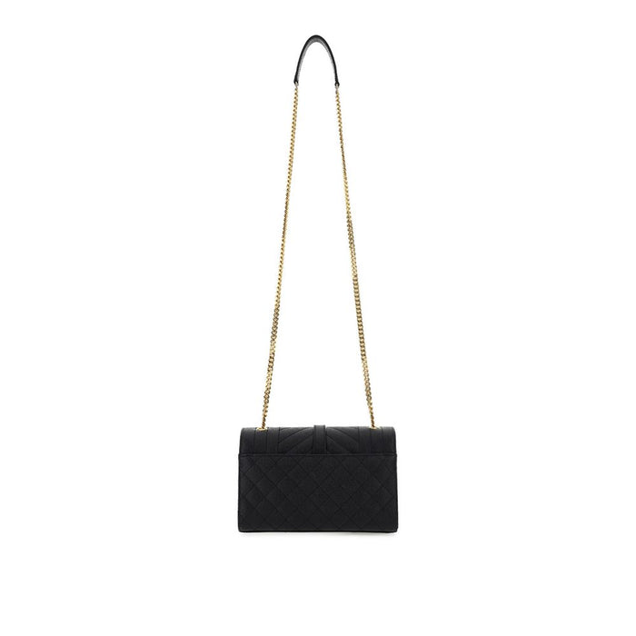 Saint Laurent Black Calf Leather Bos Taurus Shoulder Bag