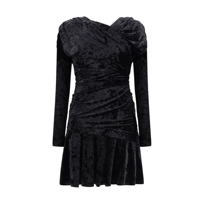 Ganni Black Recycled Polyester Cocktail Dress