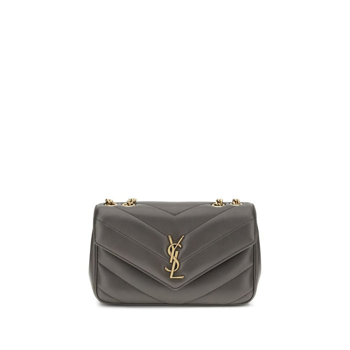 Saint Laurent Gray Lamb Ovis Aries Aries Shoulder Bag