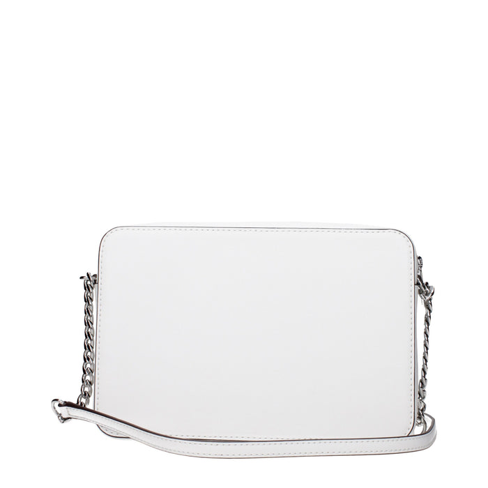 Michael Kors White Leather Crossbody Bag