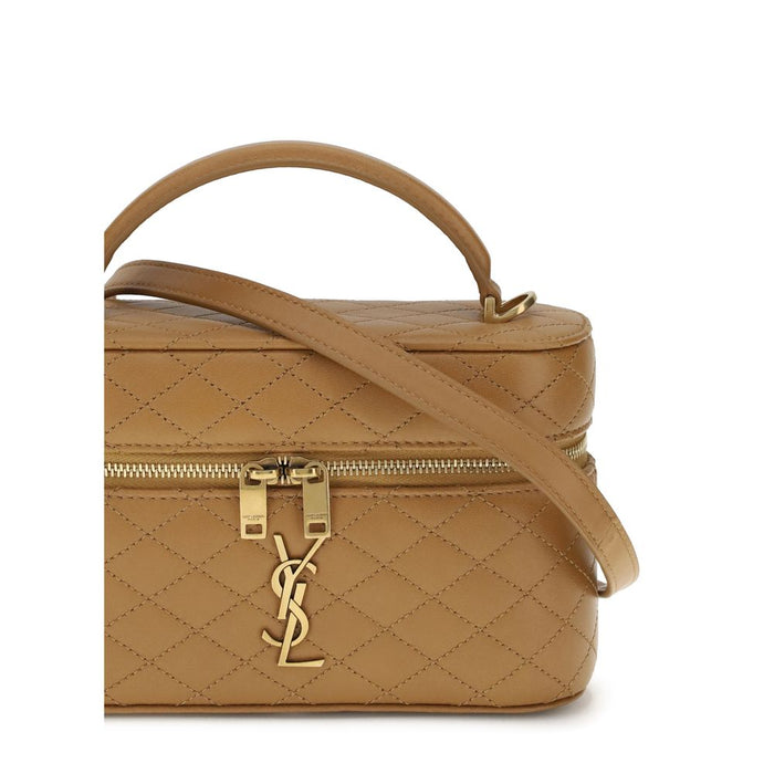 Saint Laurent Beige Calf Leather Bos Taurus Handbag