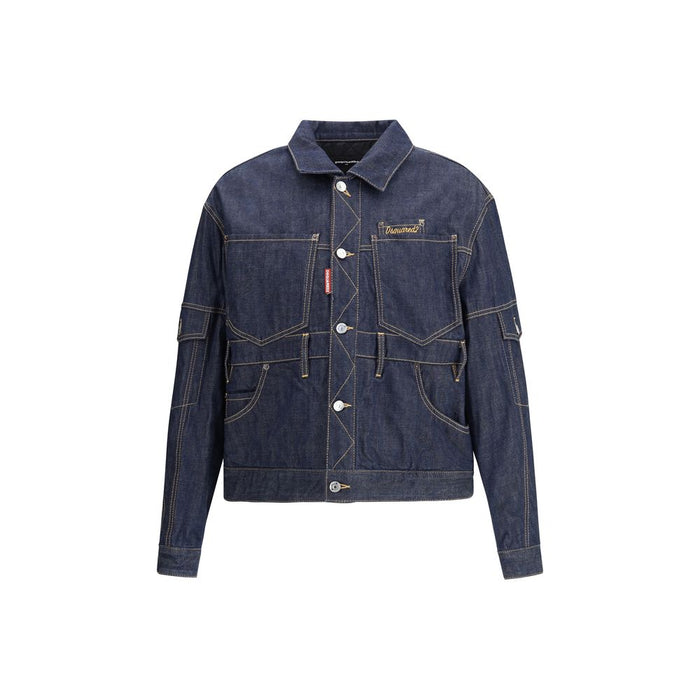 Dsquared² Blue Cotton Denim Jacket