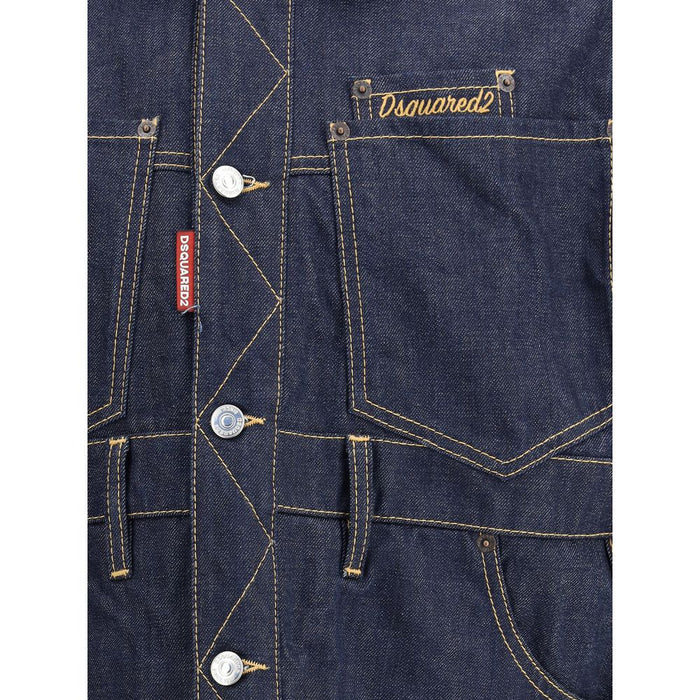 Dsquared² Blue Cotton Denim Jacket