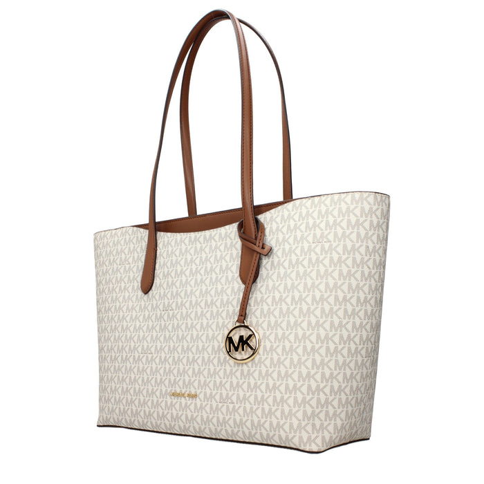 Michael Kors Beige Fabric Shoulder Bag