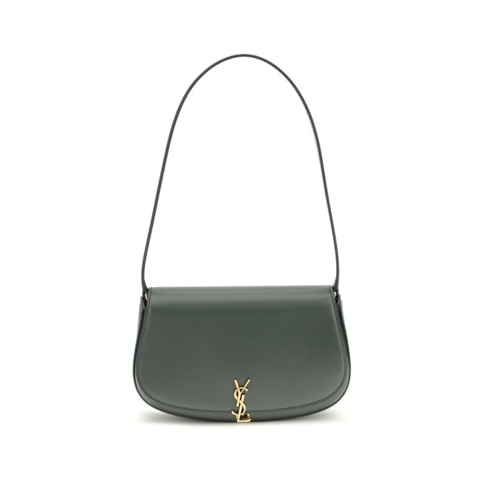 Saint Laurent Green Calf Leather Bos Taurus Shoulder Bag