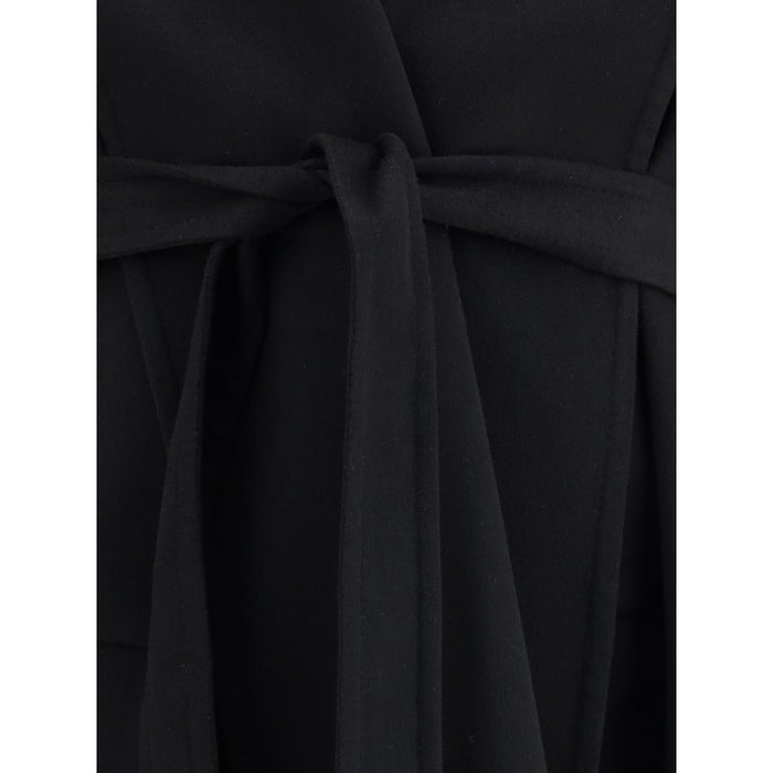 Tom Ford Black Fleece Wool Coat