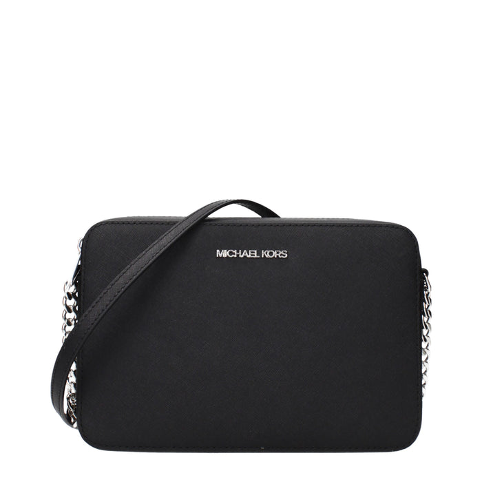 Michael Kors Black Leather Crossbody Bag
