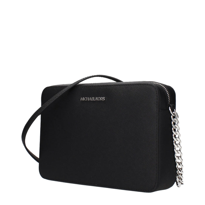 Michael Kors Black Leather Crossbody Bag