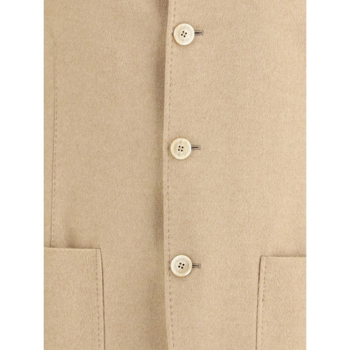 Brunello Cucinelli Beige Cashmere Coat
