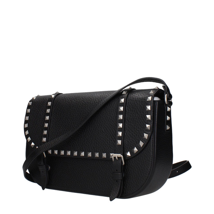 Valentino Garavani Black Leather Crossbody Bag