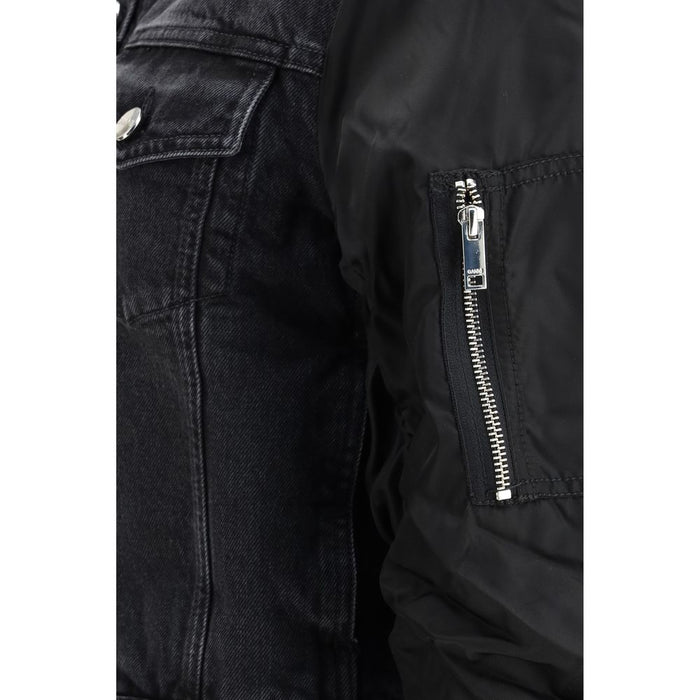 Ganni Black Cotton Denim Jacket
