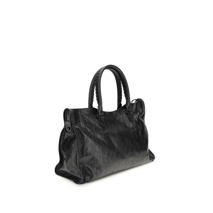 Balenciaga Black Lamb Ovis Aries Aries Shoulder Bag
