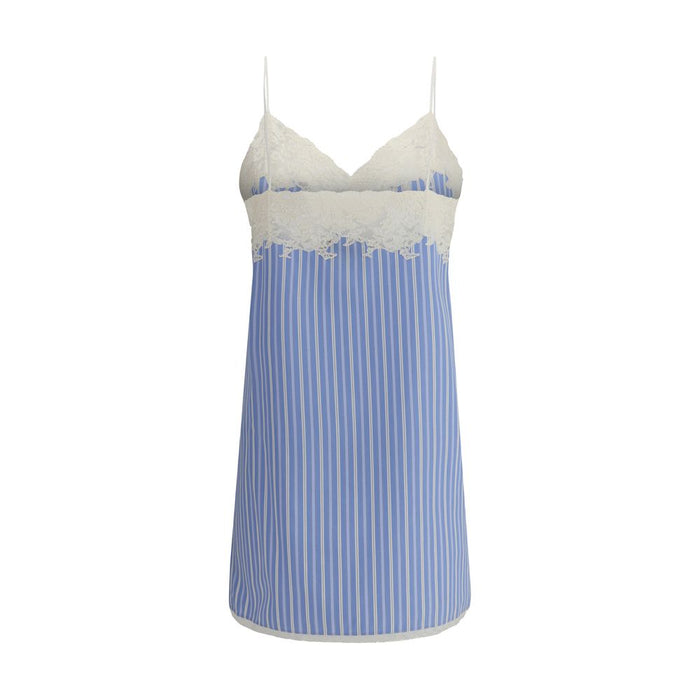 Miu Miu Light Blue Cotton Casual Dress