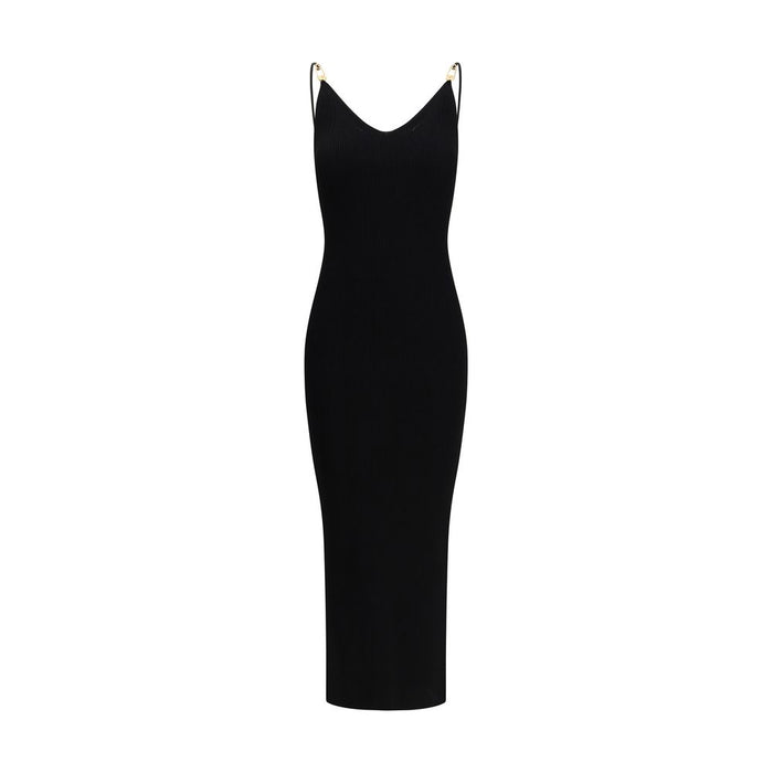 Versace Black Viscose Cocktail Dress