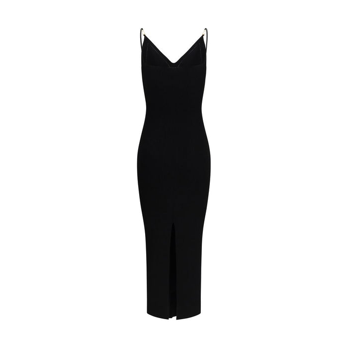 Versace Black Viscose Cocktail Dress
