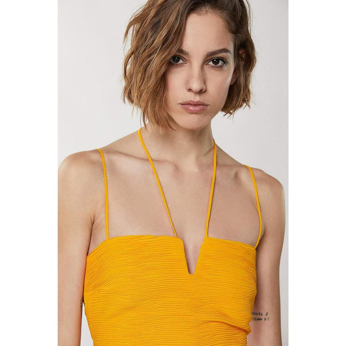 Patrizia Pepe Orange Polyester Casual Dress